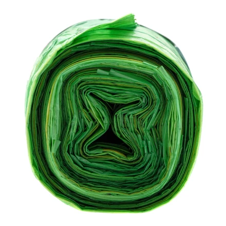 Пакеты для мусора с завязками 35 л x 15 шт., зеленые, Home Palisad 927175 купить в Нягани