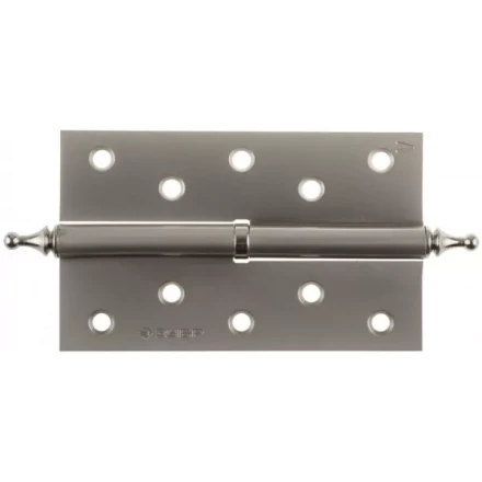 Петля дверная разъемная ЗУБР &quot;ЭКСПЕРТ&quot;, 1 подшипник, цвет мат. никель (PN), левая, с крепежом, 125х75х2,5мм,2шт 37605-125-4L купить в Нягани