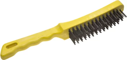 Щетка STAYER &quot;MASTER&quot; проволочная стальная с пластмассовой ручкой, 5 рядов 35015-5 купить в Нягани