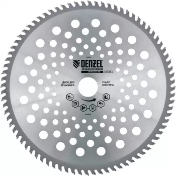 Диск для триммера 230 х 25,4 толщина 1,3 мм 40 зубьев DENZEL 96340 купить в Нягани