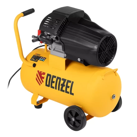 Компрессор воздушный прям. привод Denzel DCV1800/50 58168, 1,8 кВт, 50 литров, 320 л/мин купить в Нягани