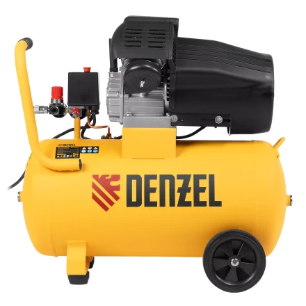 Компрессор воздушный прям. привод Denzel DCV1800/50 58168, 1,8 кВт, 50 литров, 320 л/мин купить в Нягани