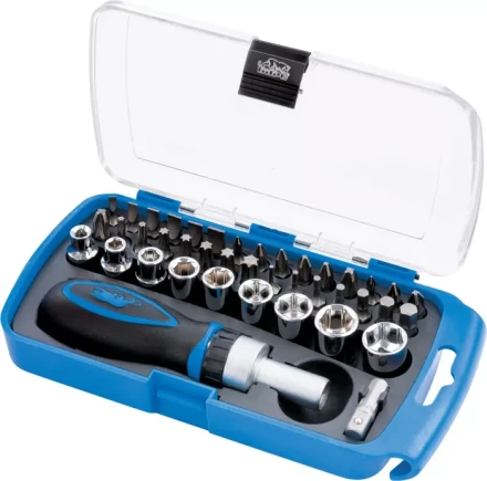 Отвертка реверсивная мини с набором бит и торцевыми головками , 41 шт БАРС 13358 купить в Нягани