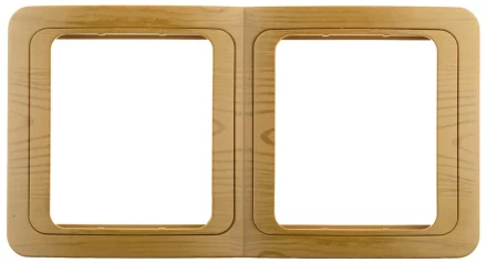 Панель СВЕТОЗАР &quot;ГАММА&quot; накладная, вертикальная, цвет ольха, 2 гнезда SV-54147-A купить в Нягани