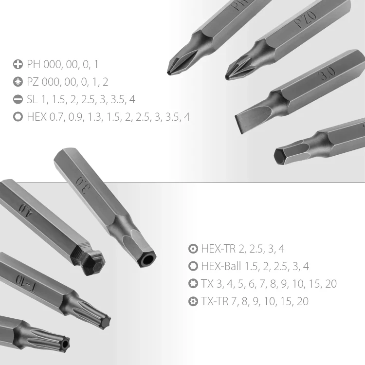 Набор Precision-51: отвертка для точных работ со сменными битами. 25691 купить в Нягани