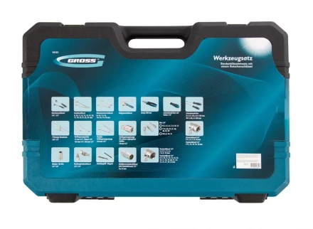 Набор инструментов 101 предмет, 120 зубьев, CrV, 1/4&quot;, 1/2&quot; Gross 14151 купить в Нягани