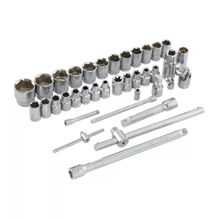 Набор инструментов 101 предмет, 120 зубьев, CrV, 1/4", 1/2" Gross 14151 купить в Нягани