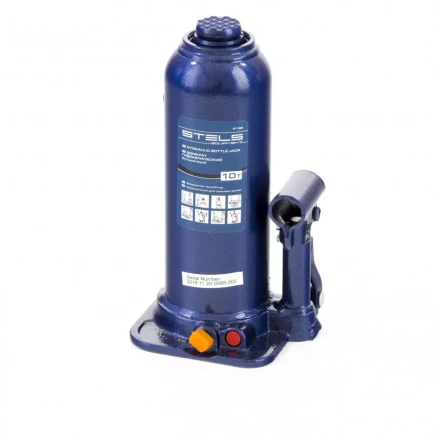 Домкрат гидравлический бутылочный 10 т h подъема 222-447 мм Stels 51166 купить в Нягани