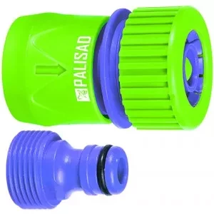 Соединитель-адаптер пластмассовый 3/4&quot; внешняя  резьба соединитель шланга 3/4&quot;  PALISAD 65755 купить в Нягани