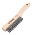 Щетка зачистная 4-х рядная, прямая проволока из нержавеющей стали с деревянной ручкой, EFP// Denzel 74844 купить в Нягани