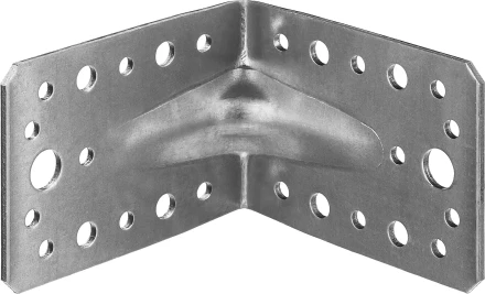 ЗУБР УКУ-2.5, 65 x 90 x 90 x 2.5 мм, цинк, усиленный крепежный уголок (31011-90) купить в Нягани