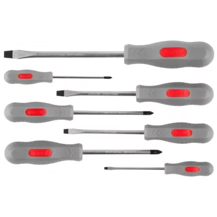 Набор ЗУБР &quot;МАСТЕР&quot;: Отвертки, Cr-v, эргономичная двухкомпонентная рукоятка, 7шт 25065-H7_z02 купить в Нягани