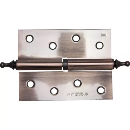 Петля дверная разъемная ЗУБР &quot;ЭКСПЕРТ&quot;, 1 подшипник, цвет ст. медь (AC), правая, с крепежом, 100х75х2,5мм, 2 шт 37605-100-6R купить в Нягани