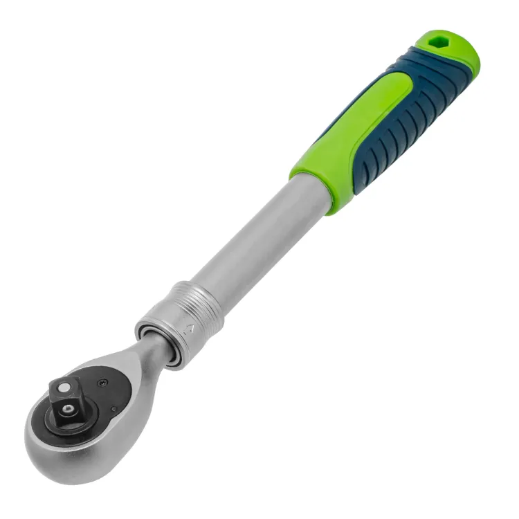 Ключ-трещотка телескопический 1/2", 300-430 мм, 72 зуба, с быстрым сбросом// Сибртех 14077 купить в Нягани