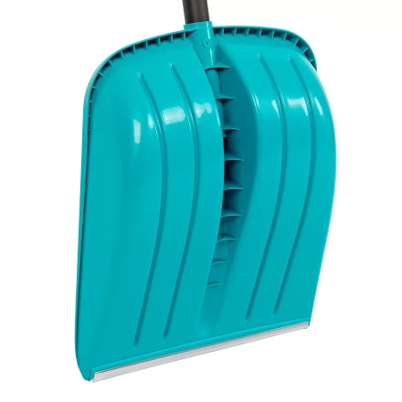 Лопата для уборки снега Palisad 61677, полипропилен, 365х450х1355 мм, алюминиевый черенок, усиленная, LUXE купить в Нягани