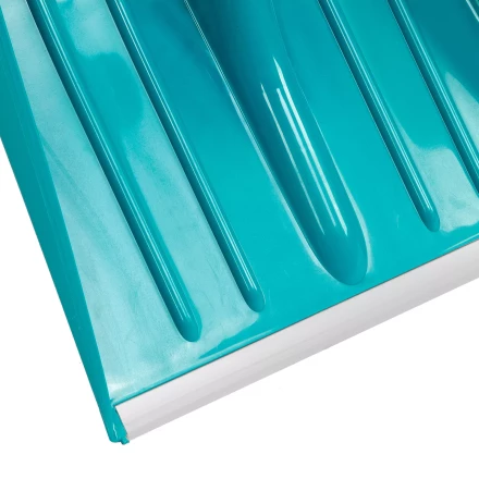 Лопата для уборки снега Palisad 61677, полипропилен, 365х450х1355 мм, алюминиевый черенок, усиленная, LUXE купить в Нягани