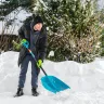 Лопата для уборки снега Palisad 61677, полипропилен, 365х450х1355 мм, алюминиевый черенок, усиленная, LUXE купить в Нягани