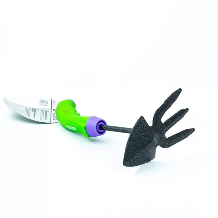 Мотыжка комбинированная Palisad 623778, профиль &quot;лепесток&quot; и 3-зубая, защ. покр, обрез. эргономичная рукоятка купить в Нягани