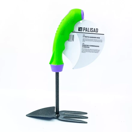 Мотыжка комбинированная Palisad 623778, профиль &quot;лепесток&quot; и 3-зубая, защ. покр, обрез. эргономичная рукоятка купить в Нягани