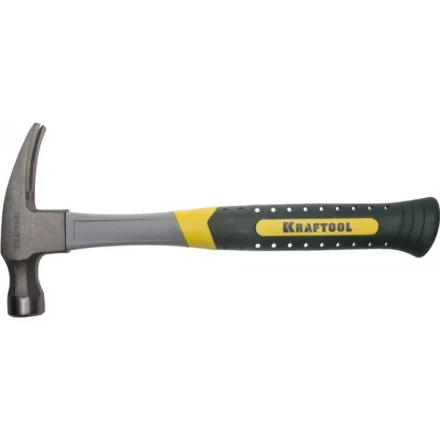 Молоток-гвоздодер RIP 450 г с фиберглассовой рукояткой, KRAFTOOL 20281-450 20281-450 купить в Нягани