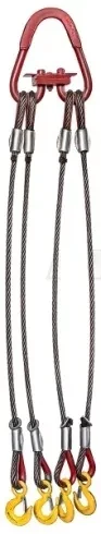 Строп канатный четырехветвевой 4СК 2 т L=1.5 м заплет
