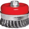 Щетка для УШМ Heavy Duty, 125 мм, М14, "чашка", крученая металлическая проволока  MATRIX 74674 купить в Нягани