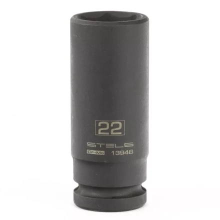 Головка ударная удлиненная шестигранная, 22 мм, 1/2, CrMo Stels 13948 купить в Нягани