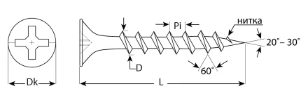 Саморезы ЗУБР СГД 16 х 3.5 мм фосфатированное покрытие 1000 шт Профессионал 300031-35-016 купить в Нягани