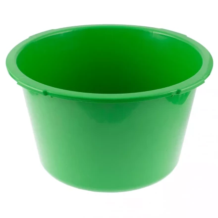Таз круглый строительныйй зеленый 30 л Россия Сибртех 81456 купить в Нягани