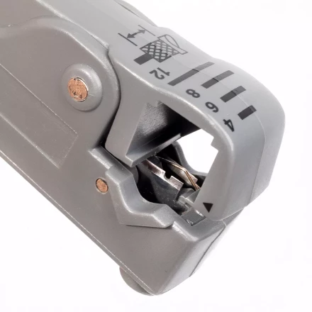 Стриппер КВТ КС-332 для снятия изоляции с коаксиального кабеля (85449) купить в Нягани