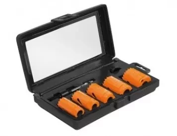 Набор коронок универсальных биметаллических Кратон 5 шт. 1 04 01 001 купить в Нягани