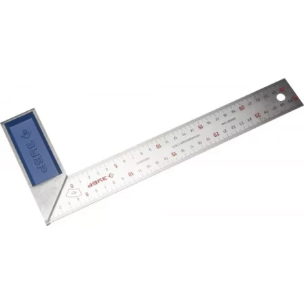 Угольник ЗУБР &quot;ЭКСПЕРТ&quot; столярный, гравированная шкала, алюминиевая рукоятка, нержавеющее полотно 37мм, 300мм 34393-30 купить в Нягани