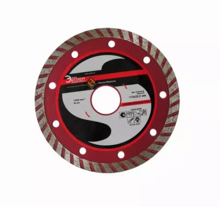 Круг алмазный 115 х 22,2 мм турбо универсальный сухая резка Энкор 25726 купить в Нягани