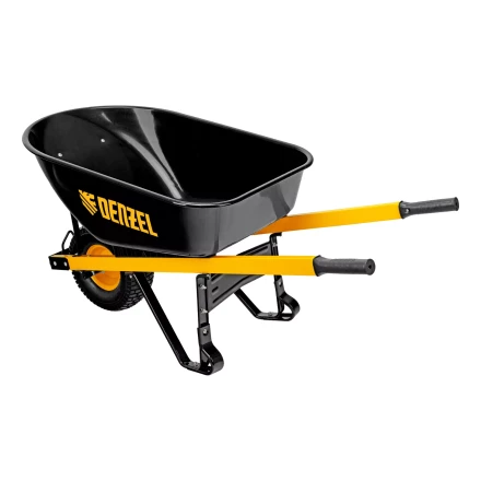 Тачка садово-строительная усиленная DENZEL 68999 одноколесная купить в Нягани