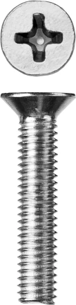 Винт ЗУБР &quot;МАСТЕР&quot; DIN 965, класс прочности 4.8, оцинкованный, M6x35мм, 5кг 303110-06-035 купить в Нягани