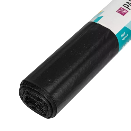 Пакеты для мусора 120 л x 10 шт., ПВД прочные черные, длинный ролик, Home Palisad 927265 купить в Нягани