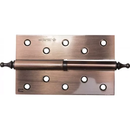 Петля дверная разъемная ЗУБР &quot;ЭКСПЕРТ&quot;, 1 подшипник, цвет ст. медь (AC), правая, с крепежом, 125х75х2,5мм, 2 шт 37605-125-6R купить в Нягани