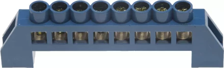 Шина СВЕТОЗАР нулевая, в изоляц оболочке, 6х9мм, 8 полюсов, макс. ток 100А 49805-08 купить в Нягани