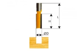 Фреза пазовая прямая ф6х16мм хв. 8мм Энкор 46010