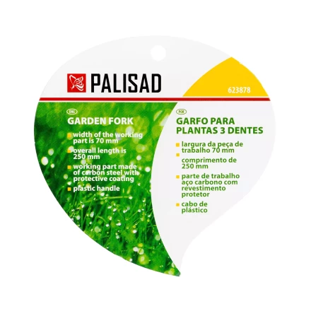 Вилка посадочная 3-зубая, защитное покрытие, пластиковая рукоятка Palisad 623878 купить в Нягани