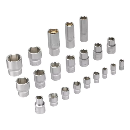 Набор инструментов Denzel 15801, 1/2&quot;, 1/4&quot;, CrV, S2, пластиковый кейс, 64 предмета купить в Нягани