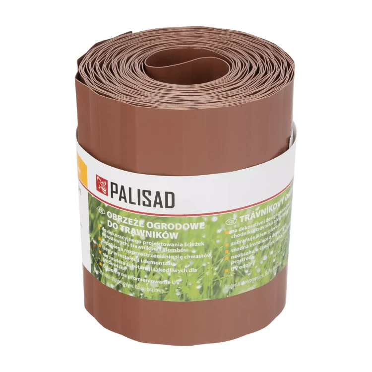 Бордюрная лента Palisad, 15х900 см, полипропиленовая, коричневая, Россия 644847 купить в Нягани