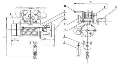 Тельфер электрический с тележкой, ТM-1S-2-12 Magnus-Profi Professional купить в Нягани