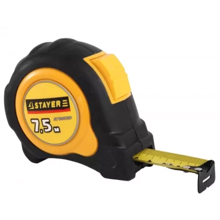 Рулетка STAYER &quot;MASTER&quot; &quot;OMEGA&quot; автостоп, обрезиненный корпус, 7,5мх25мм 548832 купить в Нягани