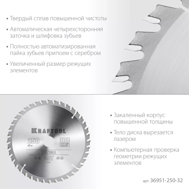 Диск пильный OPTIMA, повышенный ресурс 36951-250-32 купить в Нягани