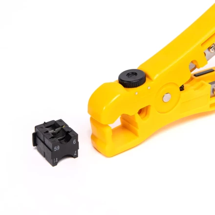 Стриппер КВТ КС-332 для снятия изоляции с коаксиального кабеля (89440) купить в Нягани