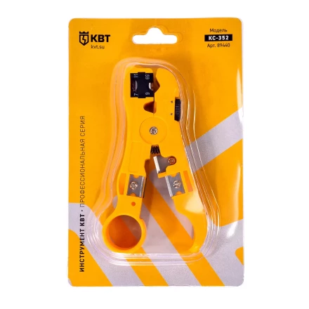 Стриппер КВТ КС-332 для снятия изоляции с коаксиального кабеля (89440) купить в Нягани