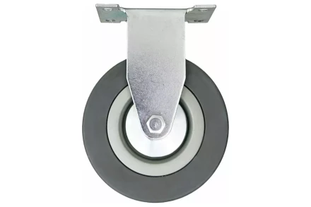 Аппаратное неповоротное колесо HITCH 100*25 резина серая FCg46 (SZ084847) купить в Нягани