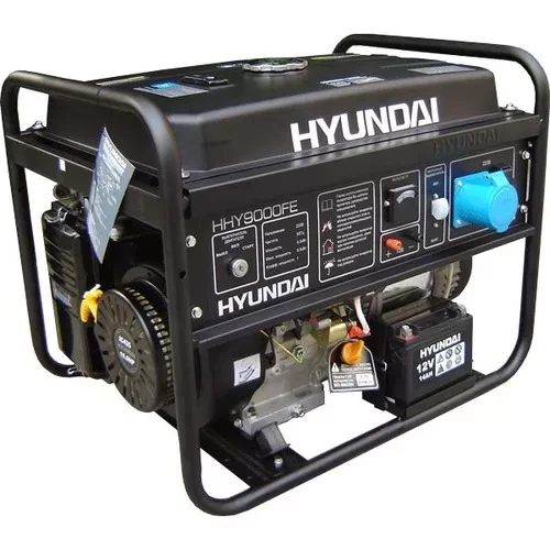 Бензогенератор Hyundai HHY 9000FЕ + колеса купить в Нягани
