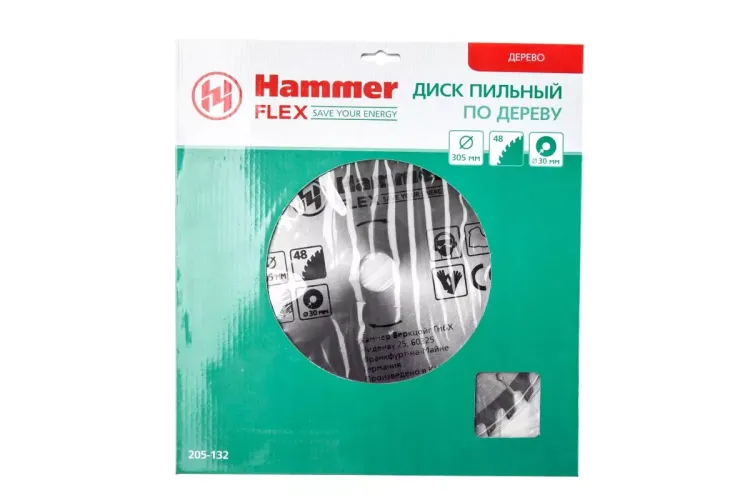 Диск пильный твердосплавный HAMMER Ф305х30мм 48зуб. купить в Нягани